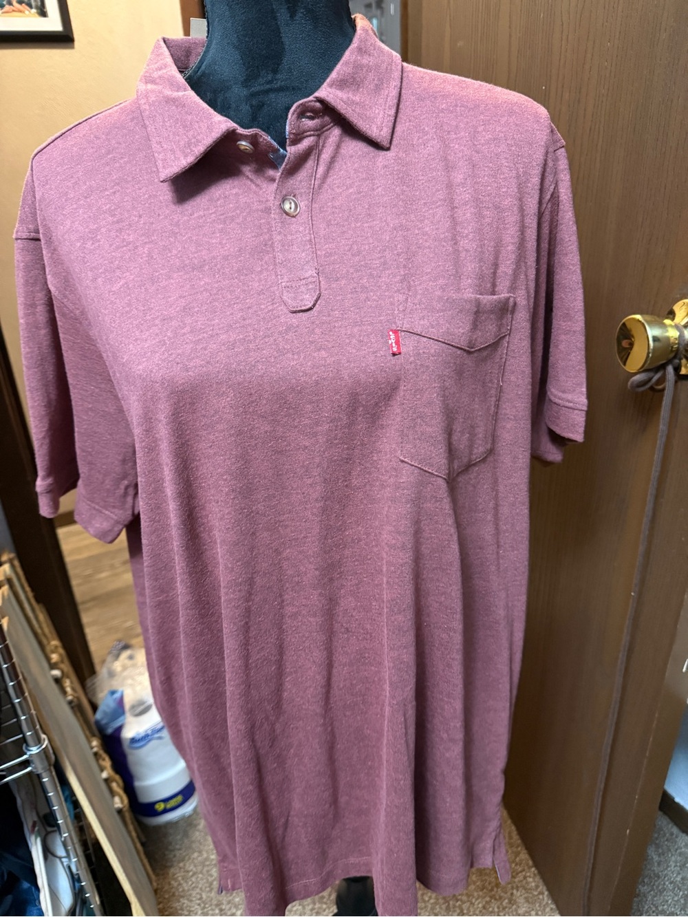 Levi's Men's Polo in Mauve Heather
